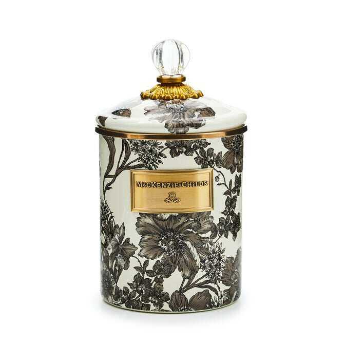 Sterling English Garden Enamel Canisters