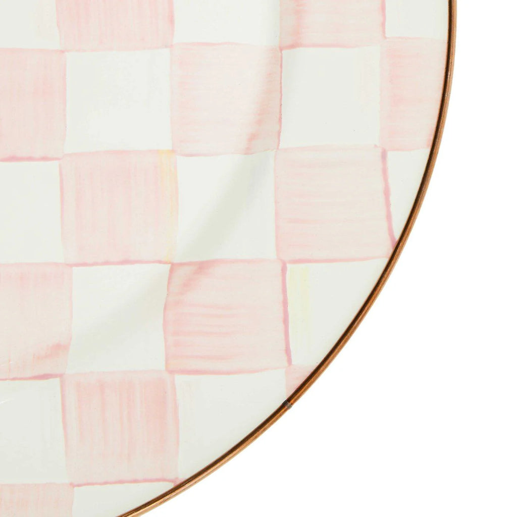Mackenzie-Childs Rosy Check Serving Platter