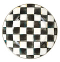 Luxury Dining - Courtly Check Enamel Dinner Plate by Mackenzie Childs