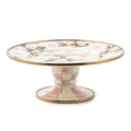 Wildflowers enamel mini pedestal platter - pink
